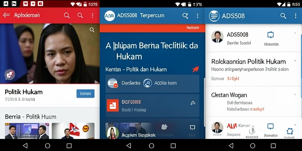 Tampilan antarmuka aplikasi ADS508 yang informatif dan mudah digunakan.