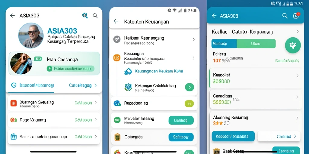 Tampilan antarmuka ASIA303 yang sederhana dan fungsional.