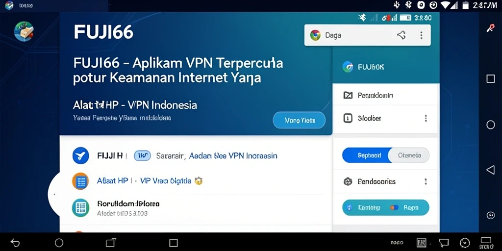 Tampilan antarmuka pengguna FUJI66 yang sederhana dan fungsional.