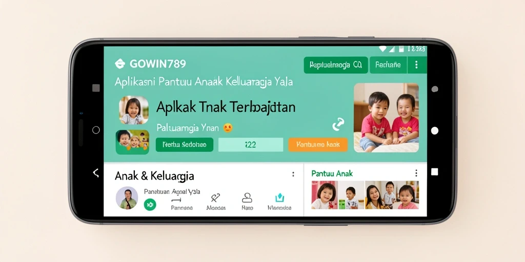 Antarmuka GOWIN789 yang intuitif untuk pantau anak.