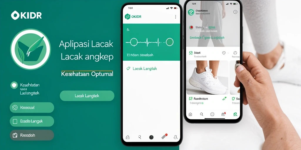 Antarmuka OKIDR menampilkan fungsi Lacak Langkah yang mudah digunakan.