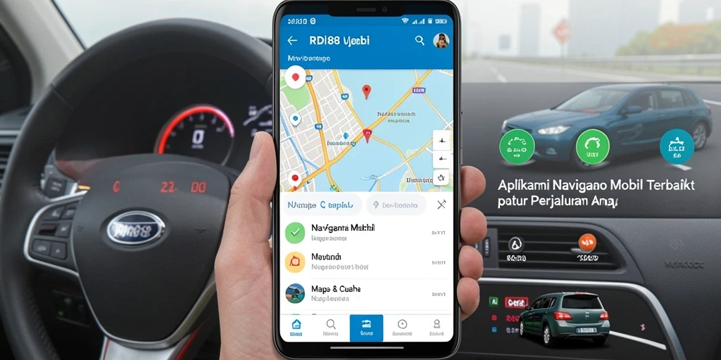 Antarmuka RDI88 menampilkan peta navigasi yang jelas dan informatif.